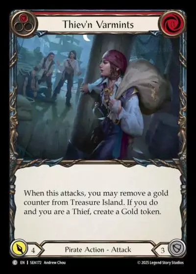 Thiev'n Varmints RED SEA172 - High Seas - Flesh and blood card