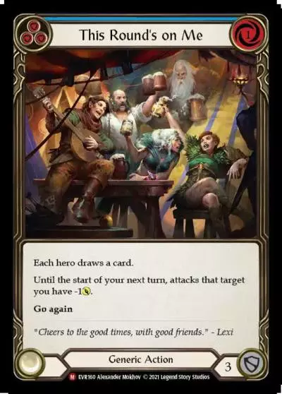 This Round's on Me BLUE EVR160 - Everfest - Flesh and blood card