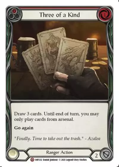 Three of a Kind RED 1HP232 - History Pack 1 - Flesh and blood card