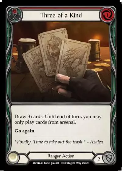 Three of a Kind RED ARC044 - Arcane Rising - Flesh and blood card