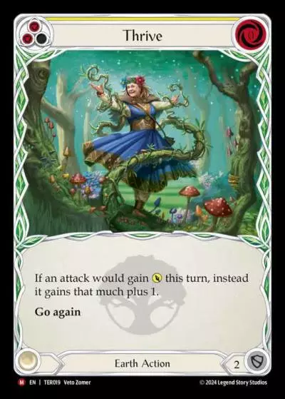 Thrive YELLOW TER019 - 1st Strike - Terra - Flesh and blood card