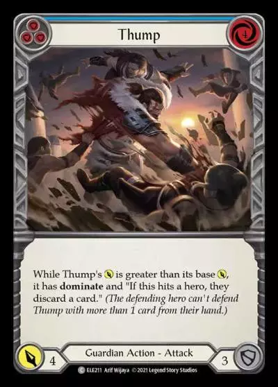 Thump BLUE ELE211 - Tales of Aria - Flesh and blood card