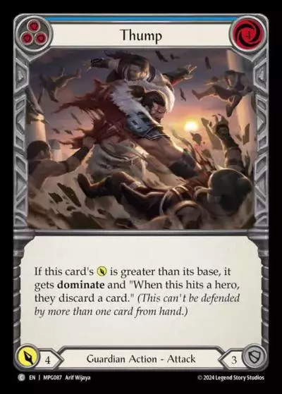 Thump BLUE MPG087 - Mastery Pack Guardian - Flesh and blood card