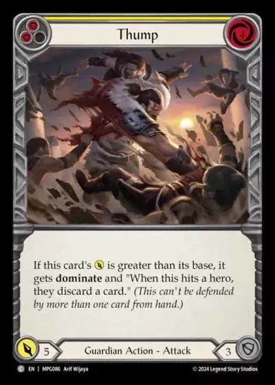 Thump YELLOW MPG086 - Mastery Pack Guardian - Flesh and blood card