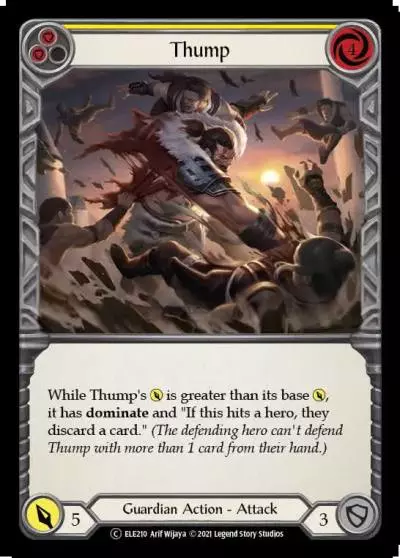 Thump YELLOW U-ELE210-RF - Tales of Aria - Unlimited - Flesh and blood card