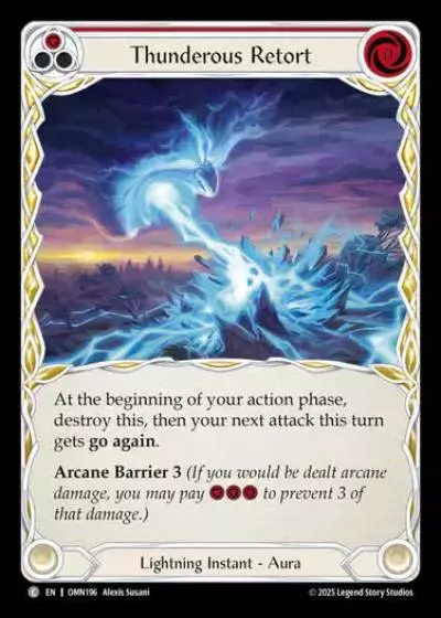 Thunderous Retort OMN196 - Omens of the Third Age - Flesh and blood card