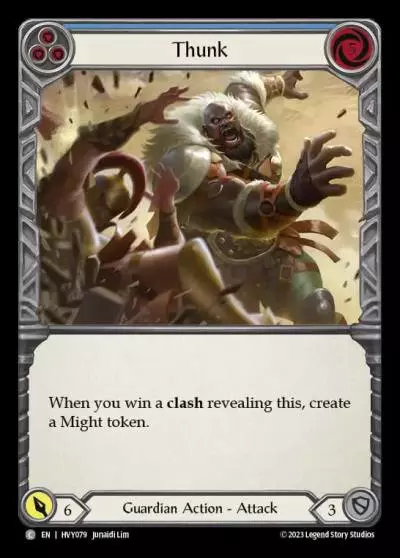Thunk BLUE HVY079 - Heavy Hitters - Flesh and blood card