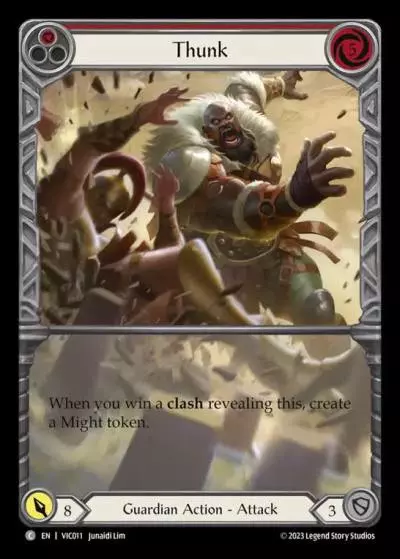 Thunk RED VIC011 - Victor - Heavy Hitters Blitz Deck - Flesh and blood card