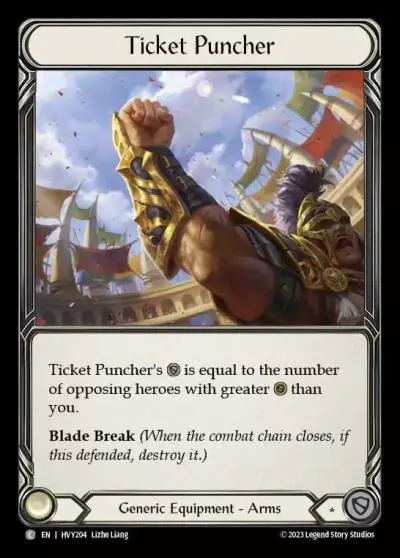 Ticket Puncher HVY204 - Heavy Hitters - Flesh and blood card