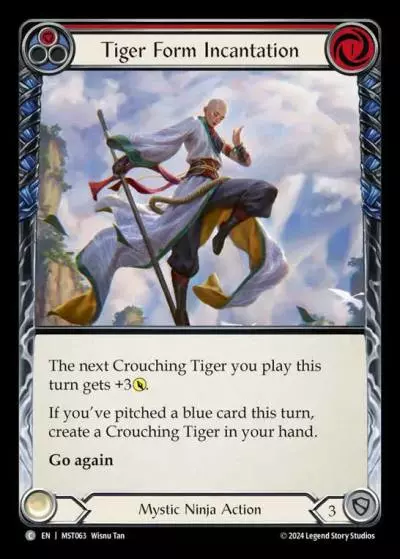 Tiger Form Incantation RED MST063 - Part the Mistveil - Flesh and blood card