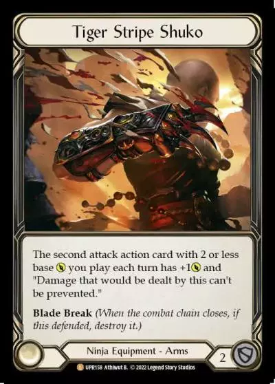 Tiger Stripe Shuko UPR158-RF - Uprising - Flesh and blood card