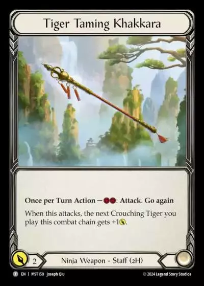 Tiger Taming Khakkara L-MST159 - Pre-release - Part the Mistveil - Flesh and blood card
