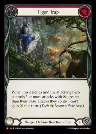 Tiger Trap PEN083 - Compendium of Rathe - Flesh and blood card