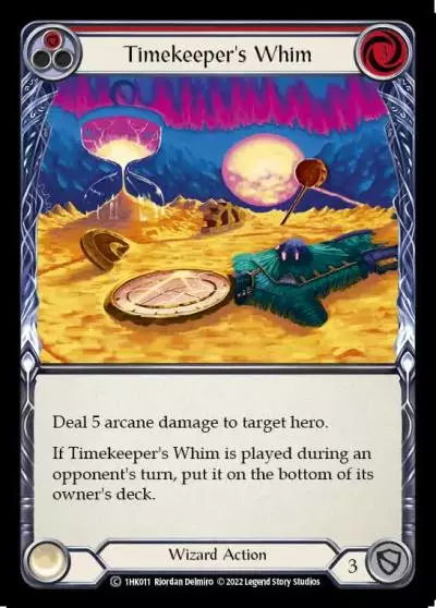 Timekeeper's Whim RED 1HK011 - Kano - Blitz Deck - Flesh and blood card