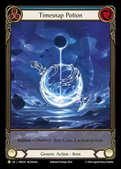 Timesnap Potion BLUE FAB224-CF - National Championship - 2024 - Flesh and blood card