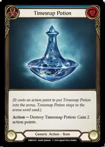Timesnap Potion BLUE RNR029 - Rhinar, Reckless Rampage - Hero Deck - Flesh and blood card