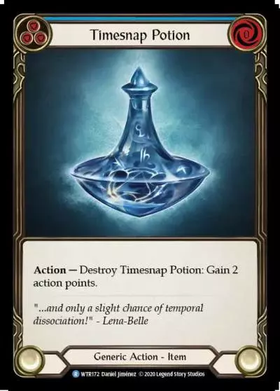 Timesnap Potion BLUE U-WTR172-RF - Welcome to Rathe - Unlimited - Flesh and blood card