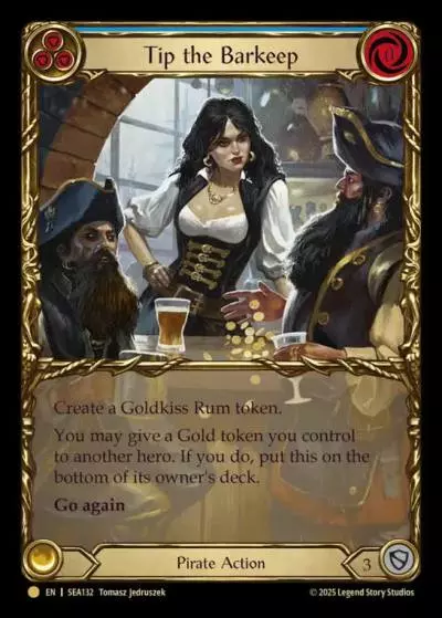 Tip the Barkeep BLUE SEA132-TP - High Seas - Treasure Pack - Flesh and blood card