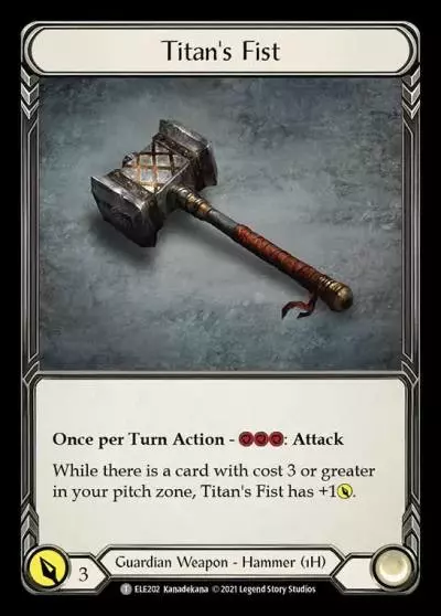 Titan's Fist ELE202 - Tales of Aria - Flesh and blood card