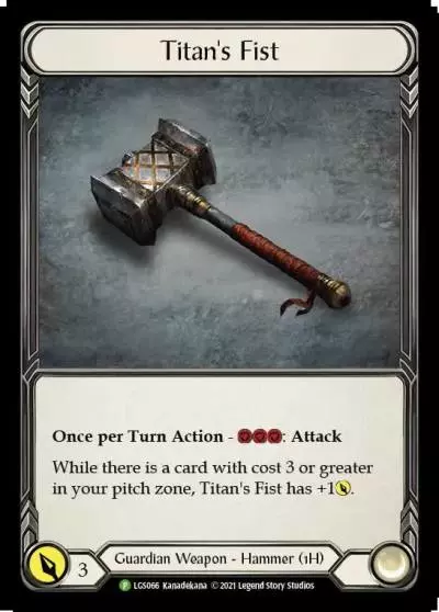 Titan's Fist LGS066-CF - Armory - Season 5 - Flesh and blood card