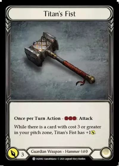Titan's Fist OLD002 - Oldhim - Blitz Deck - Flesh and blood card