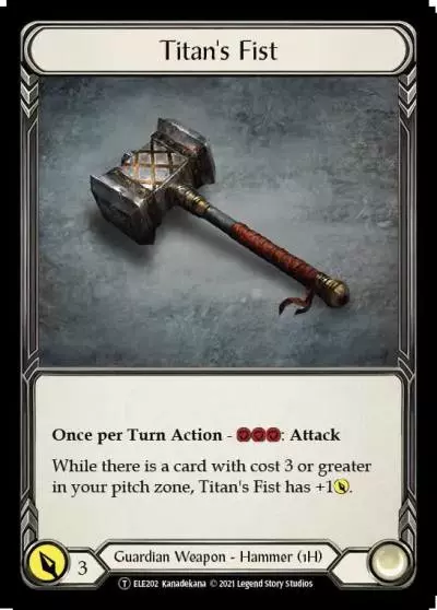 Titan's Fist U-ELE202 - Tales of Aria - Unlimited - Flesh and blood card