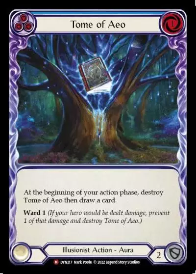 Tome of Aeo BLUE DYN217 - Dynasty - Flesh and blood card