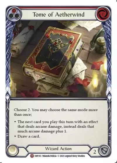 Tome of Aetherwind RED 1HP313 - History Pack 1 - Flesh and blood card