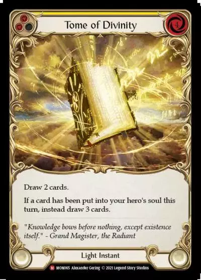 Tome of Divinity YELLOW MON065 - Monarch - Flesh and blood card