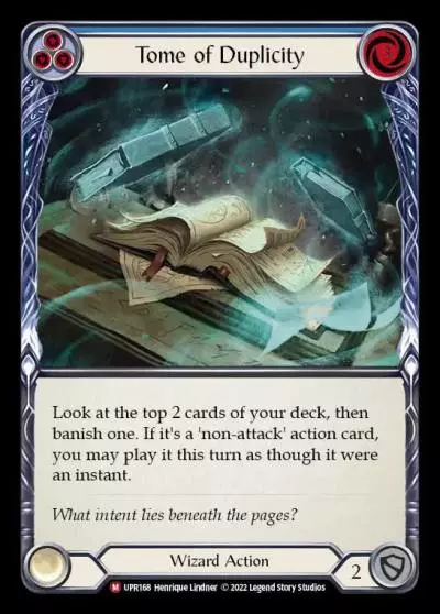 Tome of Duplicity BLUE UPR168 - Uprising - Flesh and blood card