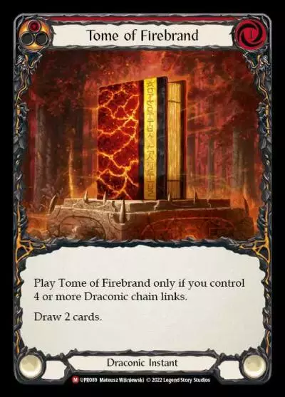 Tome of Firebrand RED UPR089 - Uprising - Flesh and blood card