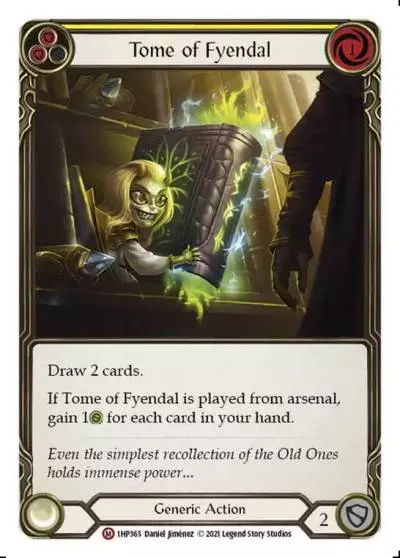 Tome of Fyendal YELLOW 1HP365 - History Pack 1 - Flesh and blood card
