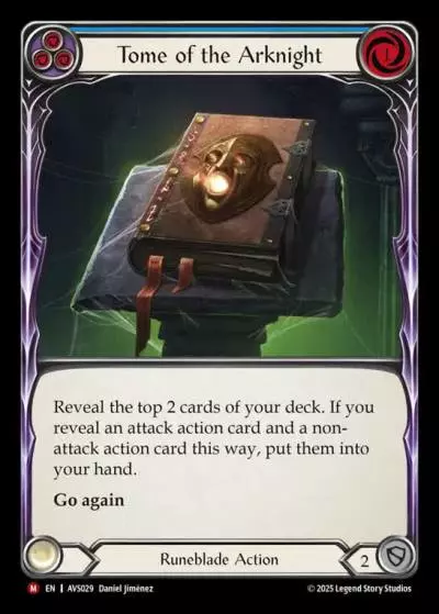 Tome of the Arknight BLUE AVS029 - Armory Deck Legends - Viserai, Rune Blood - Flesh and blood card