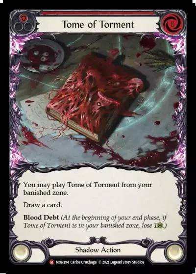 Tome of Torment RED MON194 - Monarch - Flesh and blood card