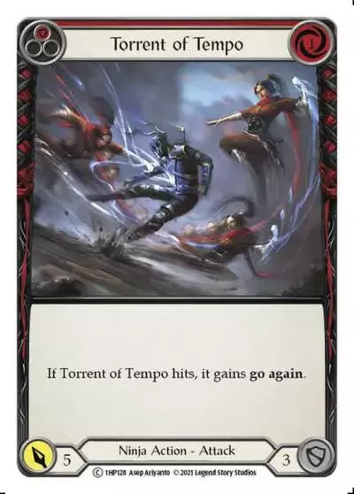Torrent of Tempo RED 1HP128 - History Pack 1 - Flesh and blood card