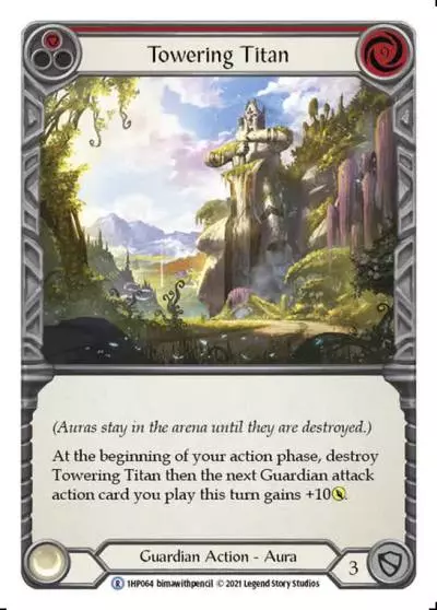 Towering Titan RED 1HP064 - History Pack 1 - Flesh and blood card