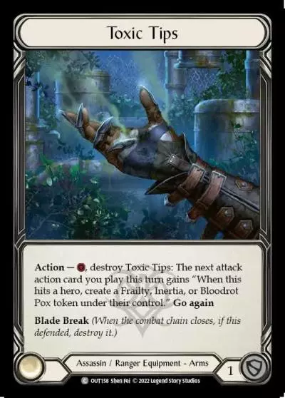 Toxic Tips OUT158 - Outsiders - Flesh and blood card
