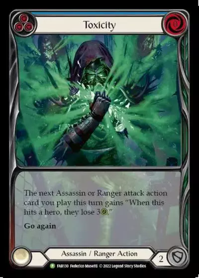 Toxicity BLUE FAB130-RF - Battle Hardened - Baltimore 2023 - Flesh and blood card