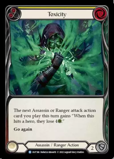 Toxicity YELLOW OUT166 - Outsiders - Flesh and blood card