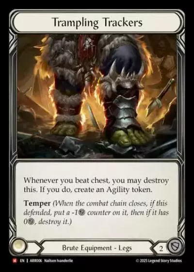 Trampling Trackers ARR006-RF - Armory Deck - Rhinar, Reckless Rampage - Flesh and blood card