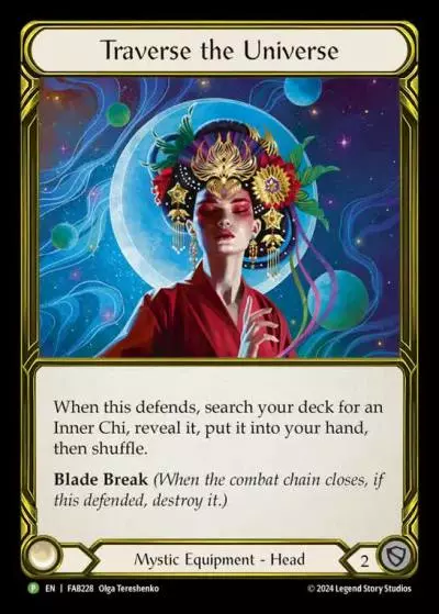 Traverse the Universe FAB228-GF - Premier Organized Play - Part the Mistveil - Flesh and blood card
