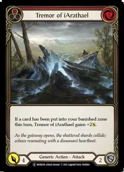 Tremor of íArathael RED U-MON254-RF - Monarch - Unlimited - Flesh and blood card