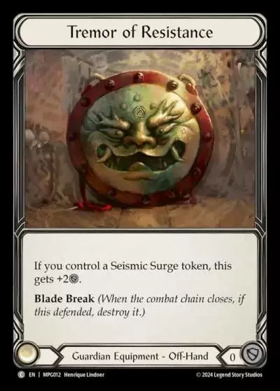 Tremor of Resistance MPG012 - Mastery Pack Guardian - Flesh and blood card