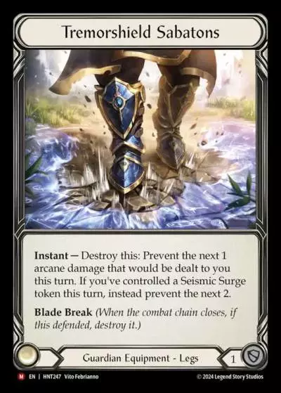 Tremorshield Sabatons HNT247 - The Hunted - Flesh and blood card