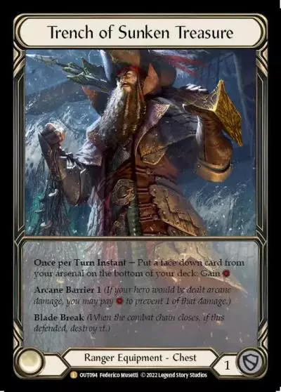 Trench of Sunken Treasure OUT094-EA - Outsiders - Flesh and blood card