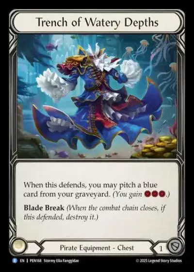 Trench of Watery Depths PEN168 - Compendium of Rathe - Flesh and blood card