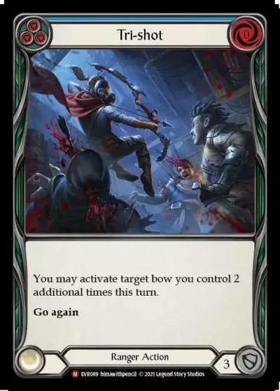 Tri-shot BLUE EVR089 - Everfest - Flesh and blood card