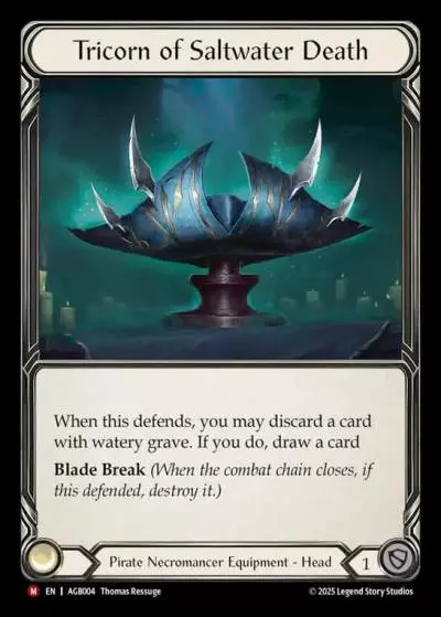 Tricorn of Saltwater Death AGB004-RF - Armory Deck - Gravy Bones - Flesh and blood card