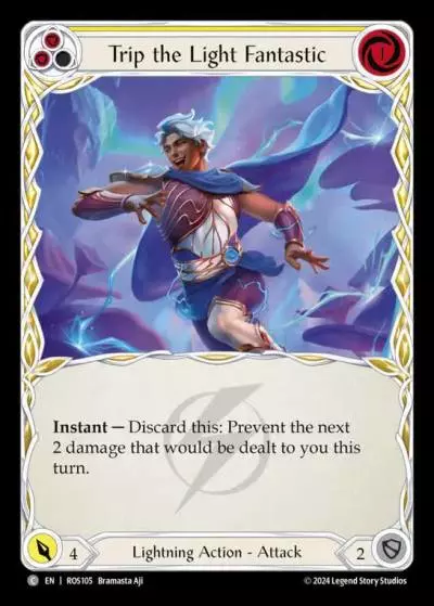 Trip the Light Fantastic YELLOW ROS105 - Rosetta - Flesh and blood card