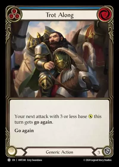 Trot Along BLUE HNT240 - The Hunted - Flesh and blood card